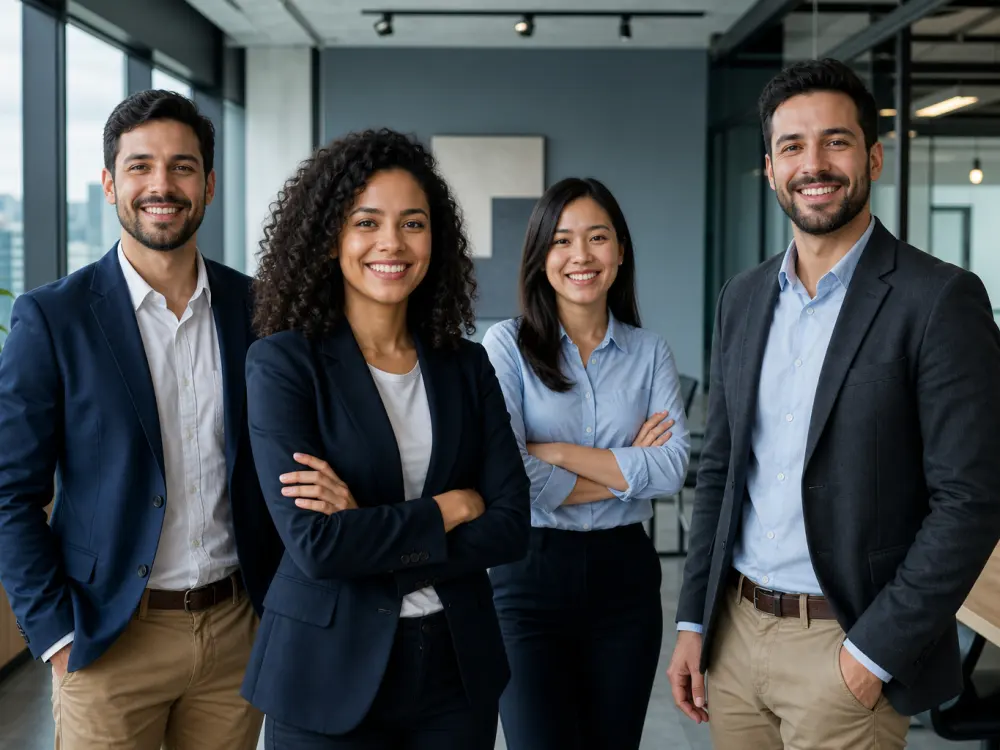 Equipe da ComercialUP em ambiente de planejamento comercial